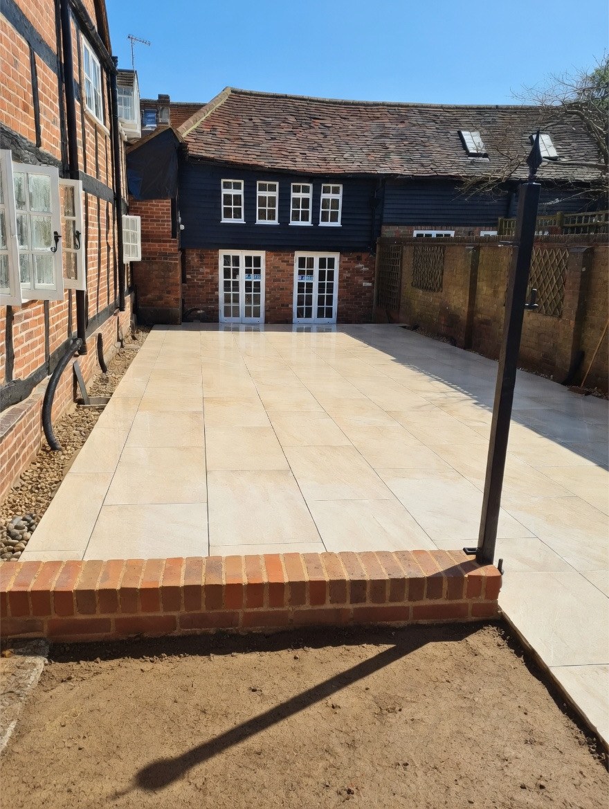 After courtyard patio transformation