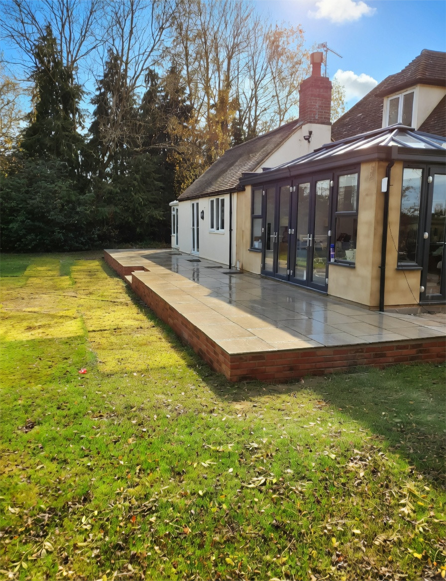 Completed patio